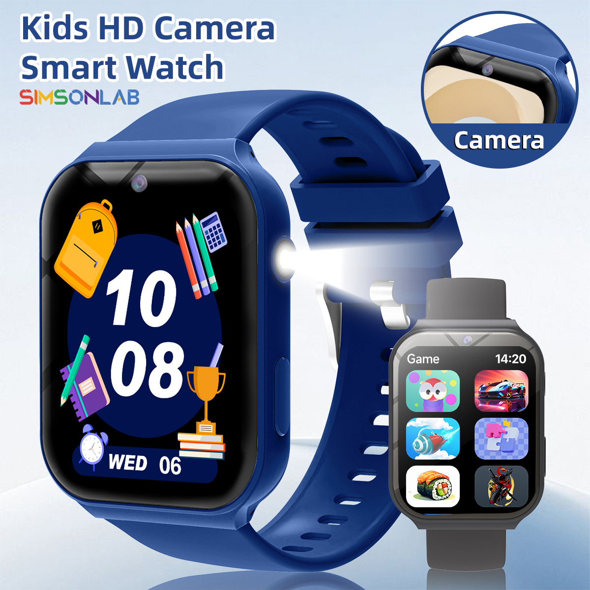 Smartwatch Watches For Kid Boy Waterproof - Jam Tangan Pintar Anak HD Kamera