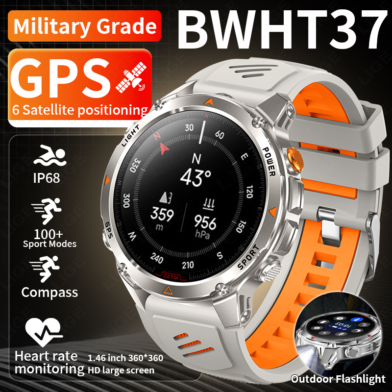Smartwatch Watches For Men - LIGE Jam Tangan Pintar GPS Tangguh