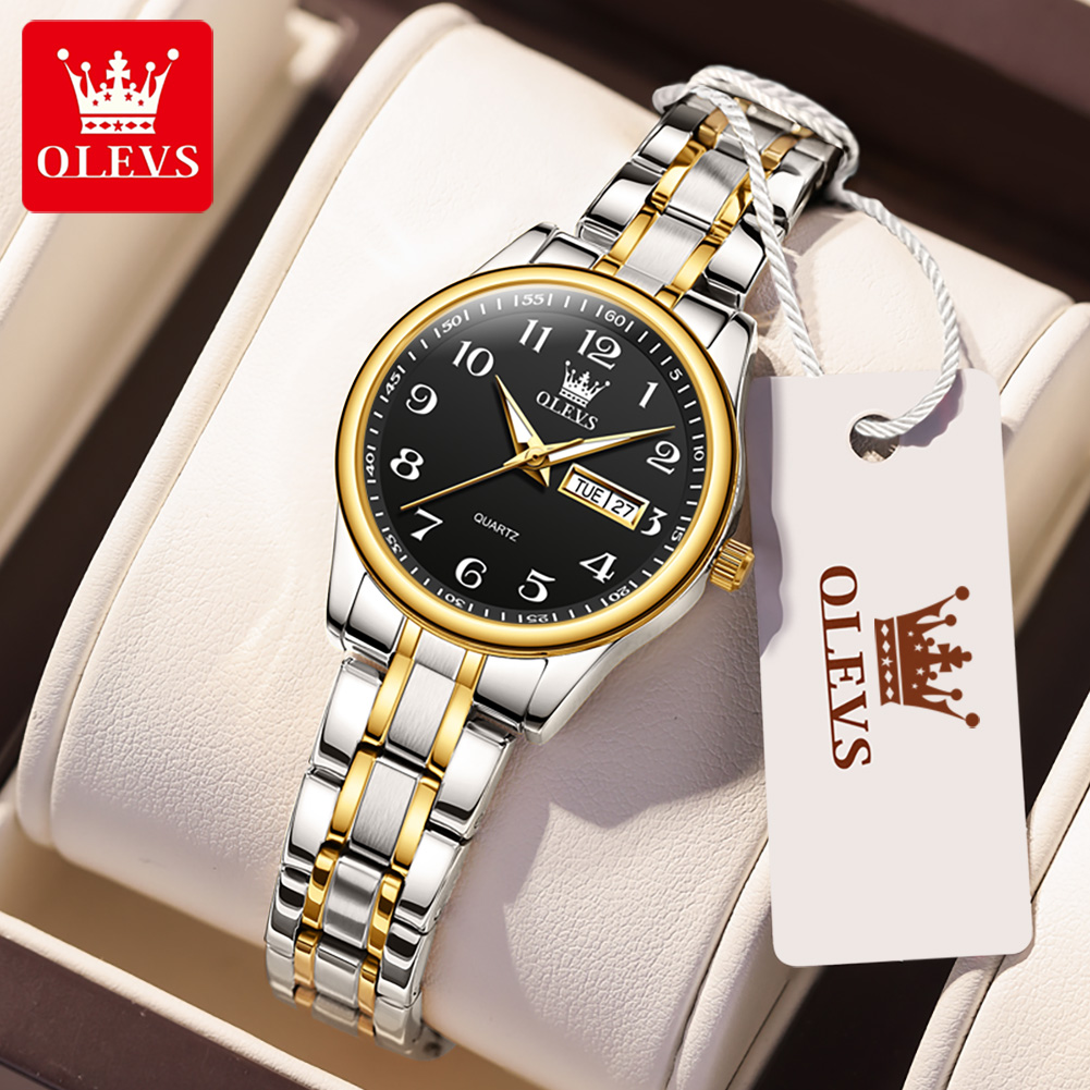 Watch Es - Jam Tangan Wanita Merk OLEVS Quartz