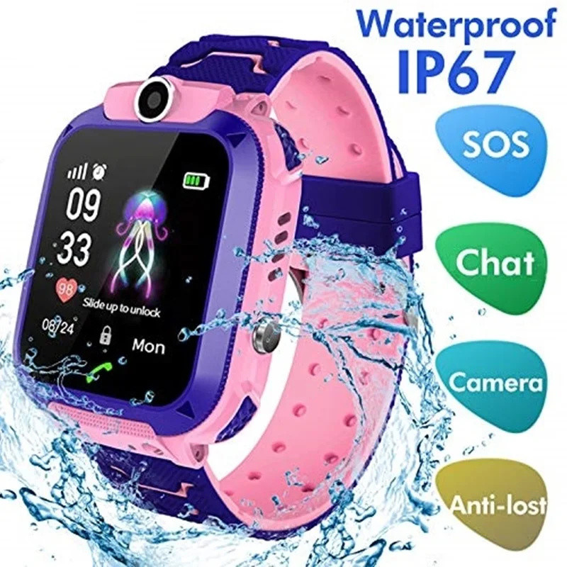 Jam tangan pintar anak, 2G pan - Smartwatch Watches For Kid Boy Waterproof ulasan dan harga