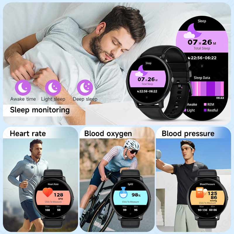 LIGE Jam Tangan Pintar Wanita  - Smartwatch Latest Watches For Women ulasan dan harga