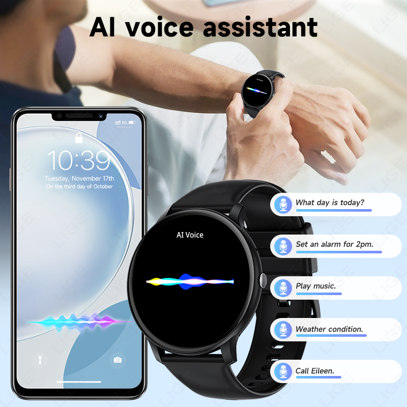 LIGE Jam Tangan Pintar Wanita  - Smartwatch Latest Watches For Women ulasan dan harga