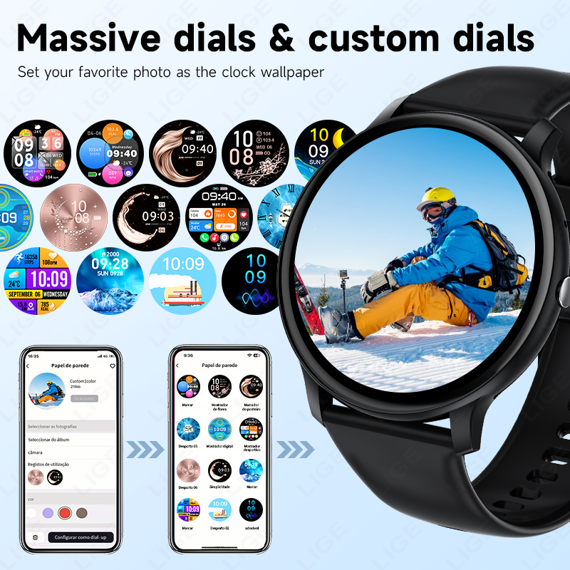 LIGE Jam Tangan Pintar Wanita  - Smartwatch Latest Watches For Women ulasan dan harga