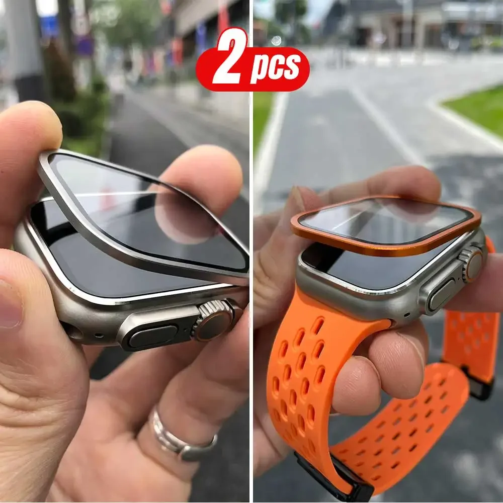 2 Buah Bingkai Logam Titanium  - Smartwatch Watches For Men ulasan dan harga