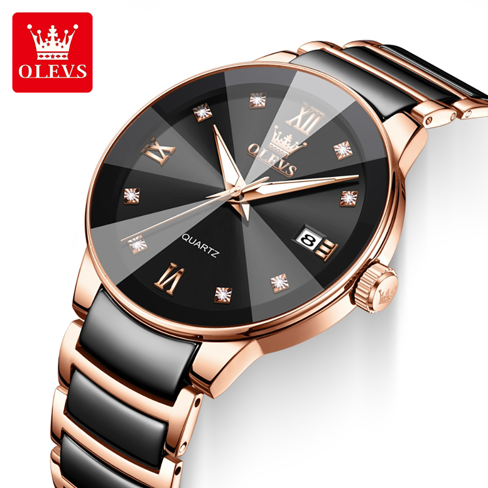 OLEVS 7114 Jam Tangan Kuarsa W - Luxury Ceramic Watch ulasan dan harga