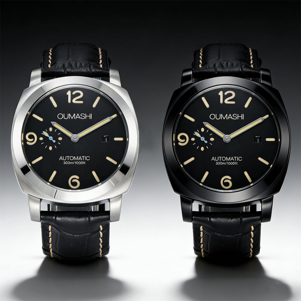 Jam Tangan Pria 44Mm Gerakan S - Leather Watch Strap ulasan dan harga