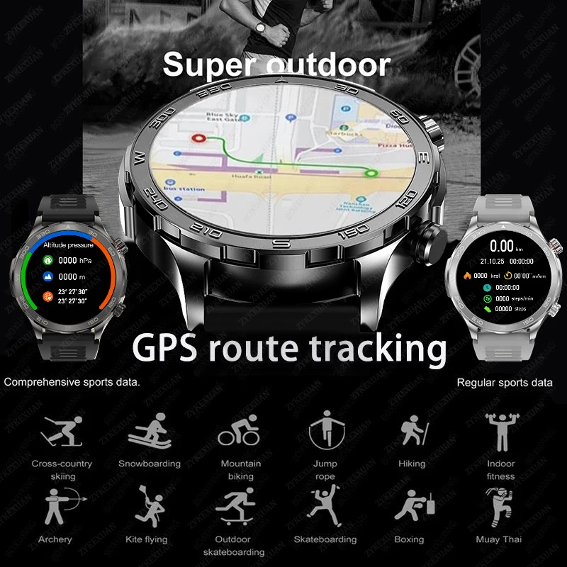 Jam Tangan Pintar GPS Baru Pri - Smartwatch Watches For Men ulasan dan harga