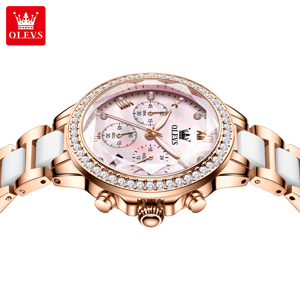 Jam Tangan Wanita OLEVS 9999 M - Luxury Ceramic Watch ulasan dan harga