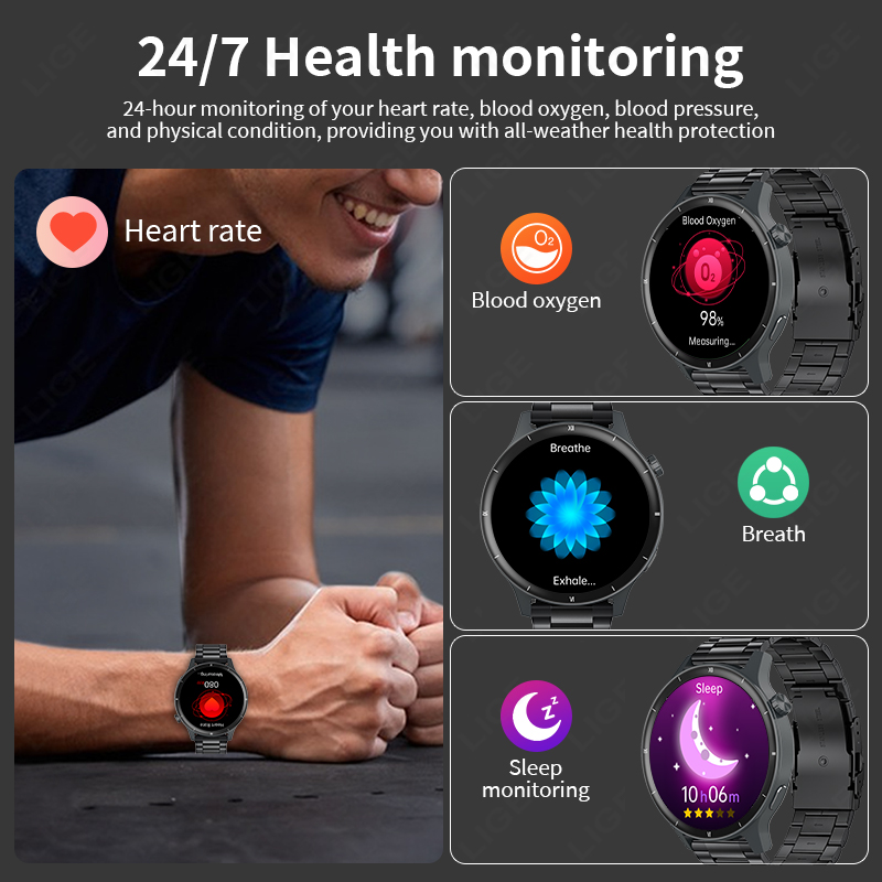 LIGE Jam Tangan Pintar Dial Di - Smartwatch Latest Watches For Women ulasan dan harga