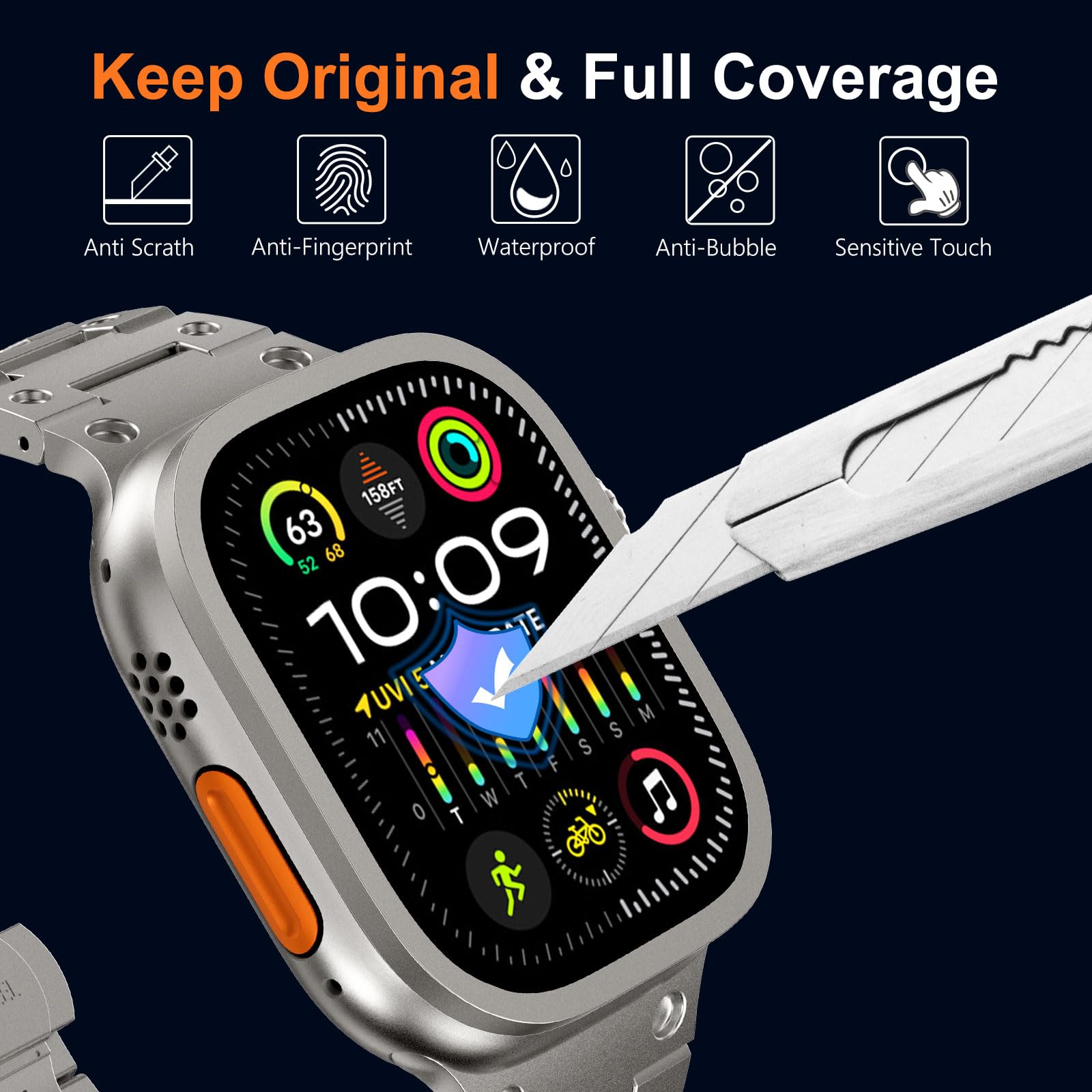 Kaca antigores untuk jam tanga - Smartwatch Watches For Men ulasan dan harga