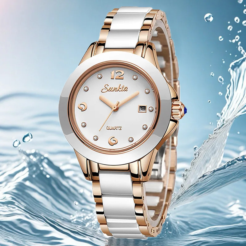 Sunkta Jam Tangan Wanita Kuars - Luxury Ceramic Watch ulasan dan harga