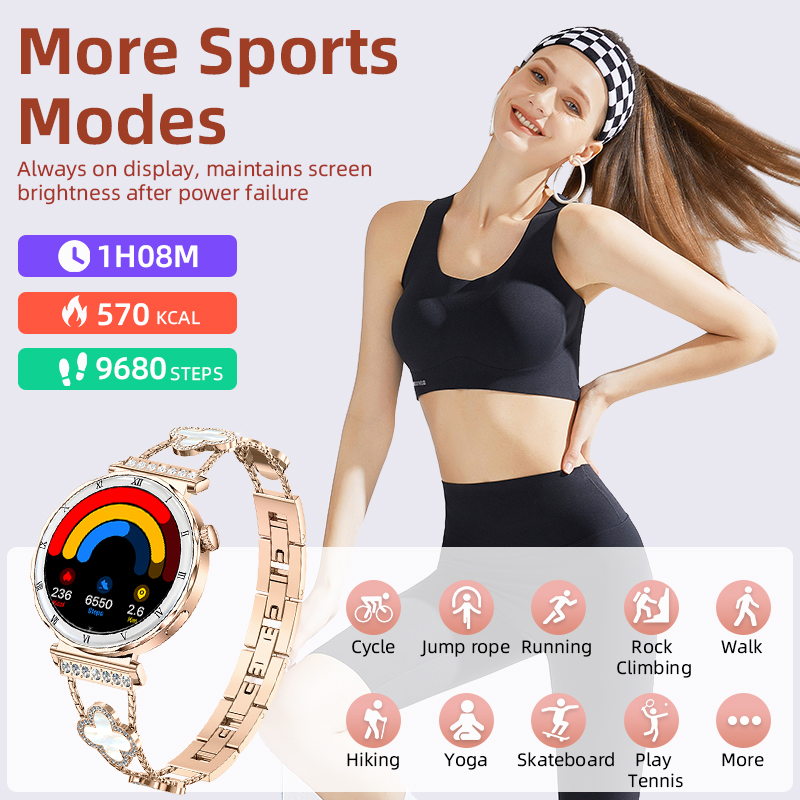 LIGE Jam Tangan Pintar Wanita  - Smartwatch Latest Watches For Women ulasan dan harga