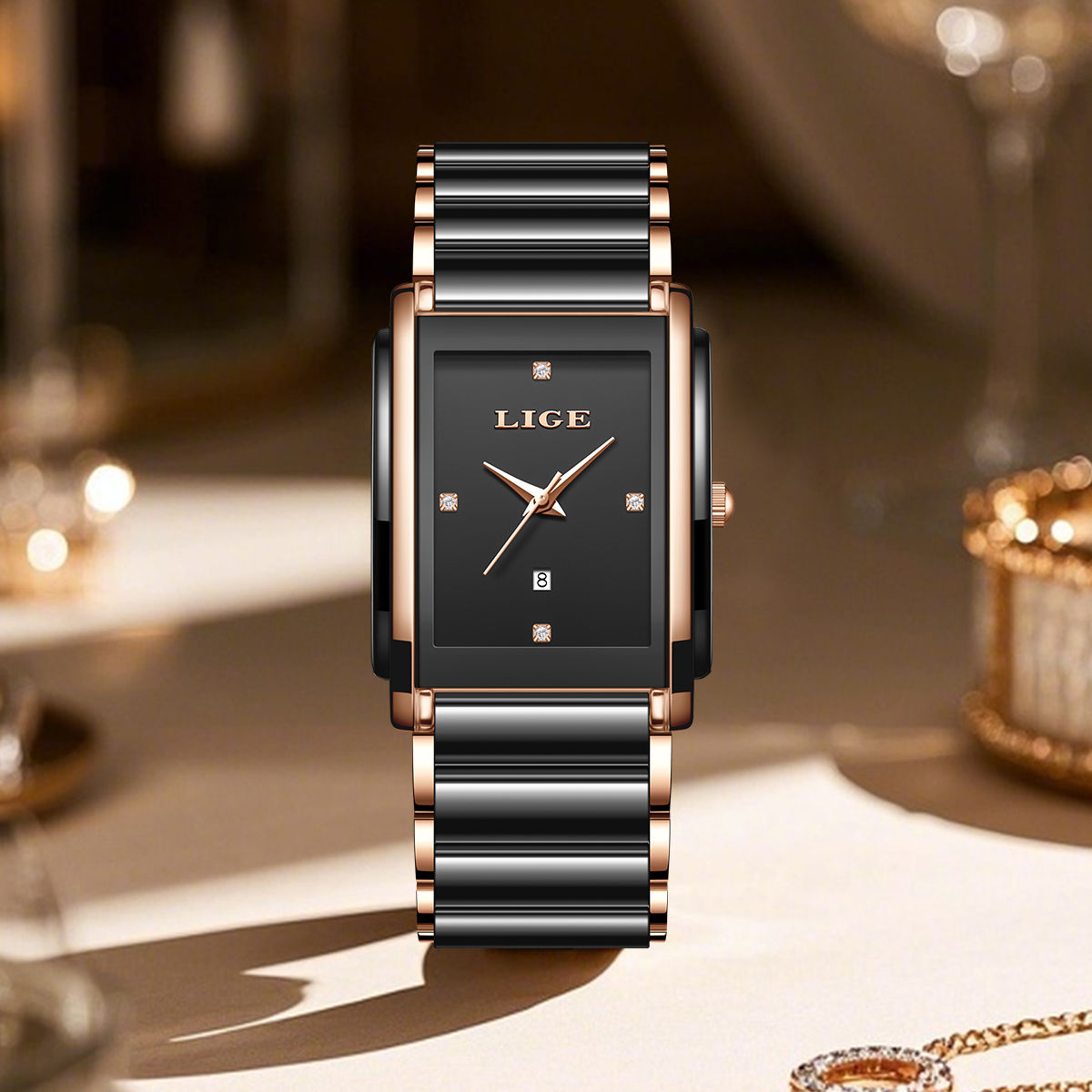 LIGE Jam Tangan Modis Elegan u - Luxury Ceramic Watch ulasan dan harga