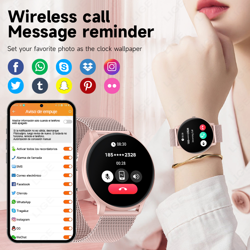 Jam Tangan Olahraga LIGE 2026  - Smartwatch Latest Watches For Women ulasan dan harga