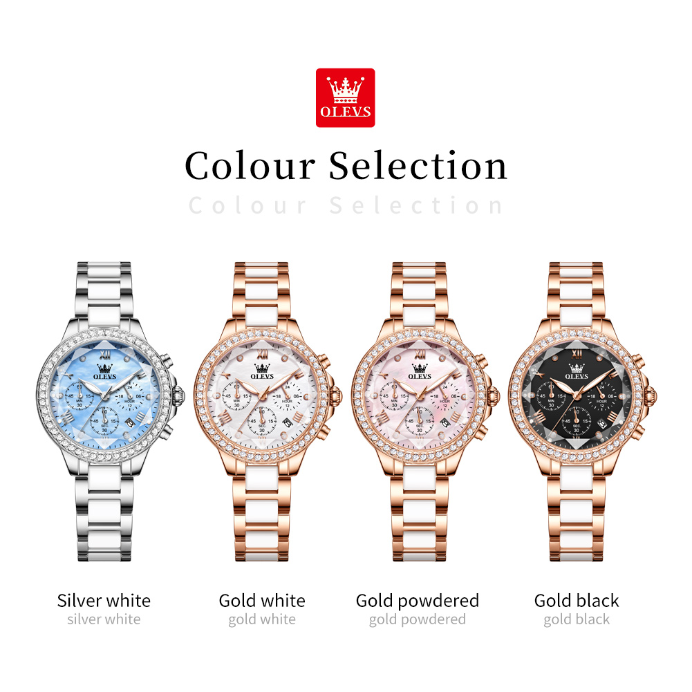 OLEVS 9999 Jam Tangan Wanita Q - Luxury Ceramic Watch ulasan dan harga