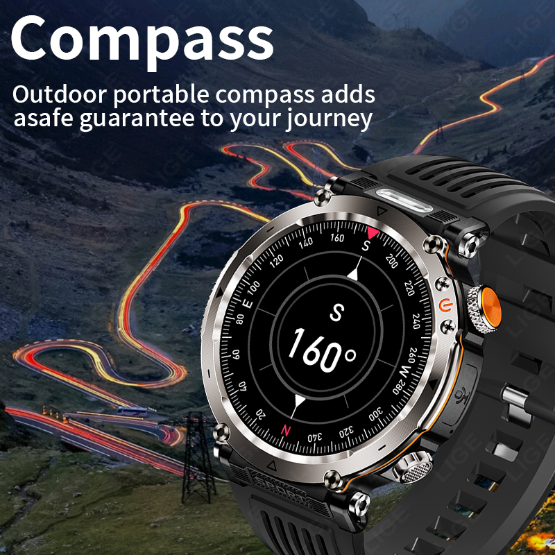 Jam Tangan Pintar Militer Luar - Smartwatch Watches For Men ulasan dan harga