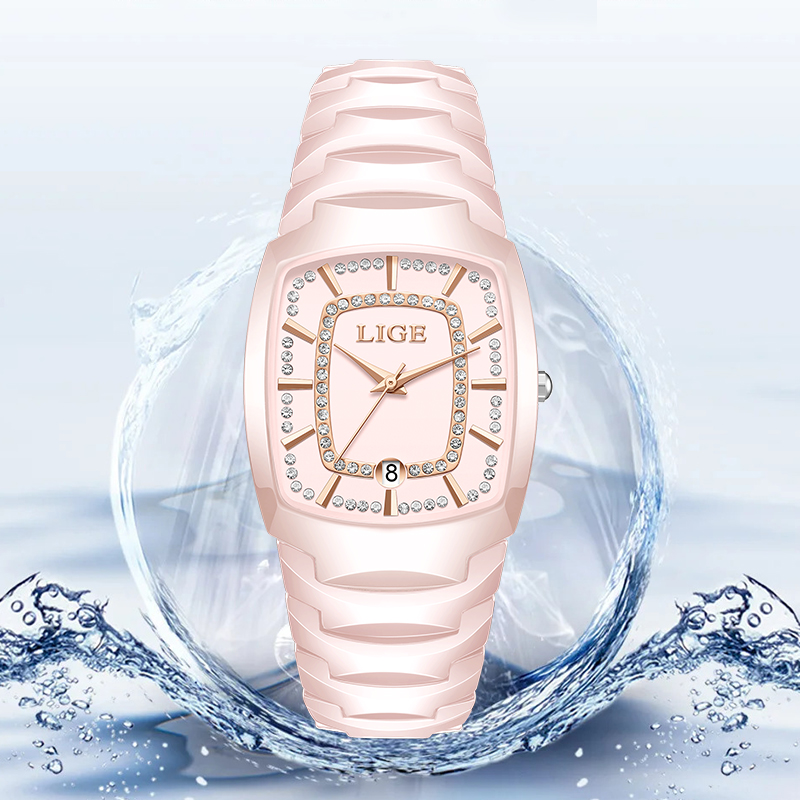 LIGE Jam Tangan Kuarsa Mewah E - Luxury Ceramic Watch ulasan dan harga