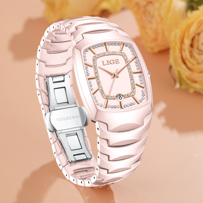 LIGE Jam Tangan Kuarsa Mewah E - Luxury Ceramic Watch ulasan dan harga