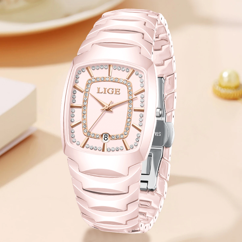LIGE Jam Tangan Kuarsa Mewah E - Luxury Ceramic Watch ulasan dan harga