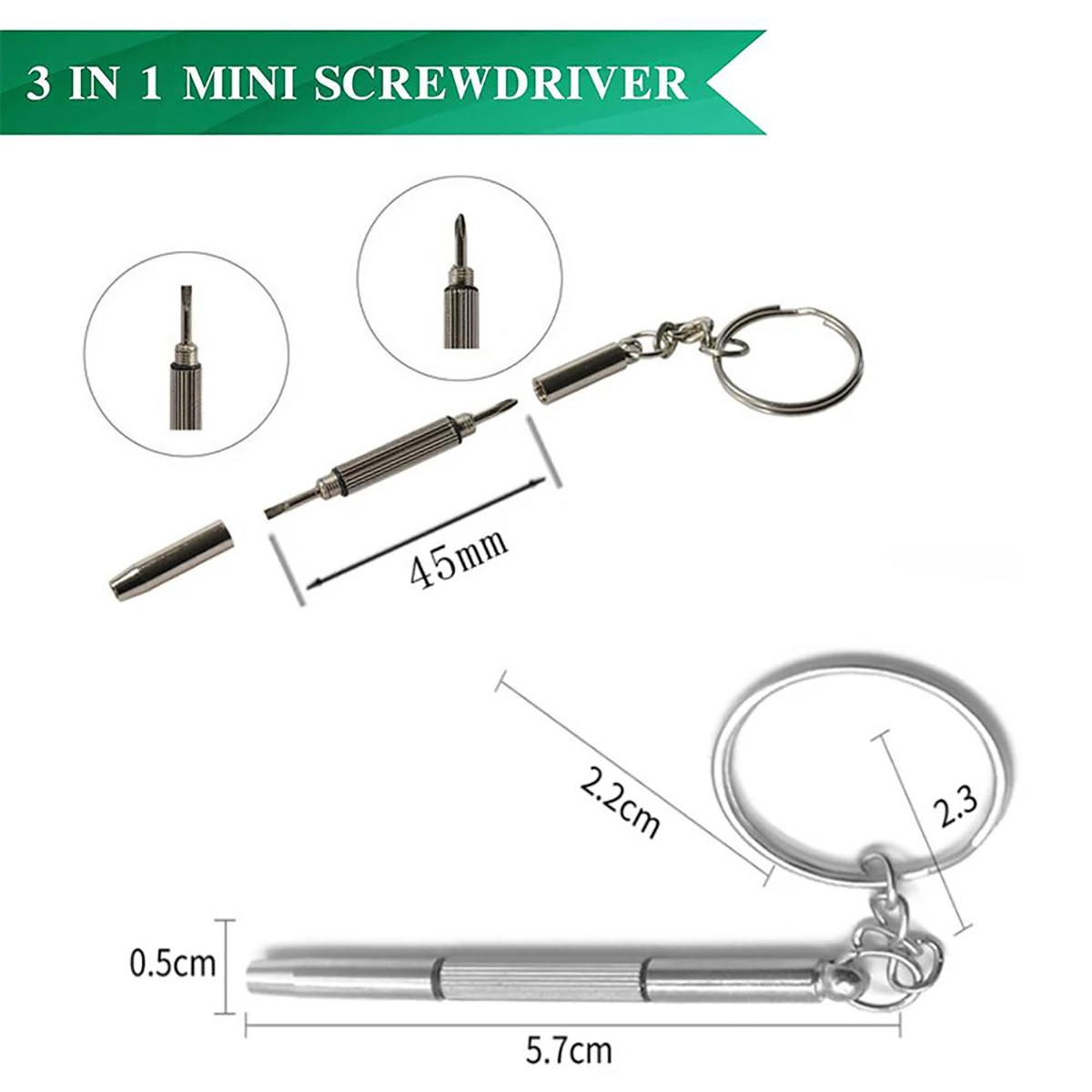 1/2/10 Buah Obeng Mini 3 Dalam - Watch Tool Repair Kit ulasan dan harga