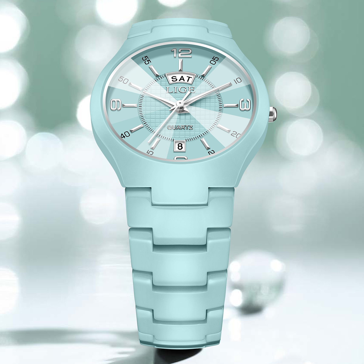 LIGE Jam Tangan Wanita Jam Tan - Luxury Ceramic Watch ulasan dan harga