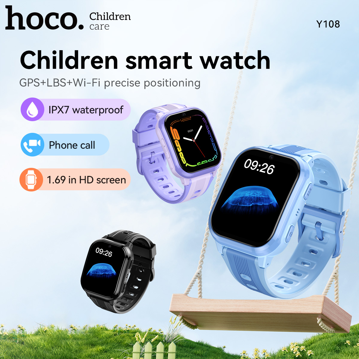 Jam Tangan Pintar Anak HOCO Y1 - Smartwatch Watches For Kid Boy Waterproof ulasan dan harga