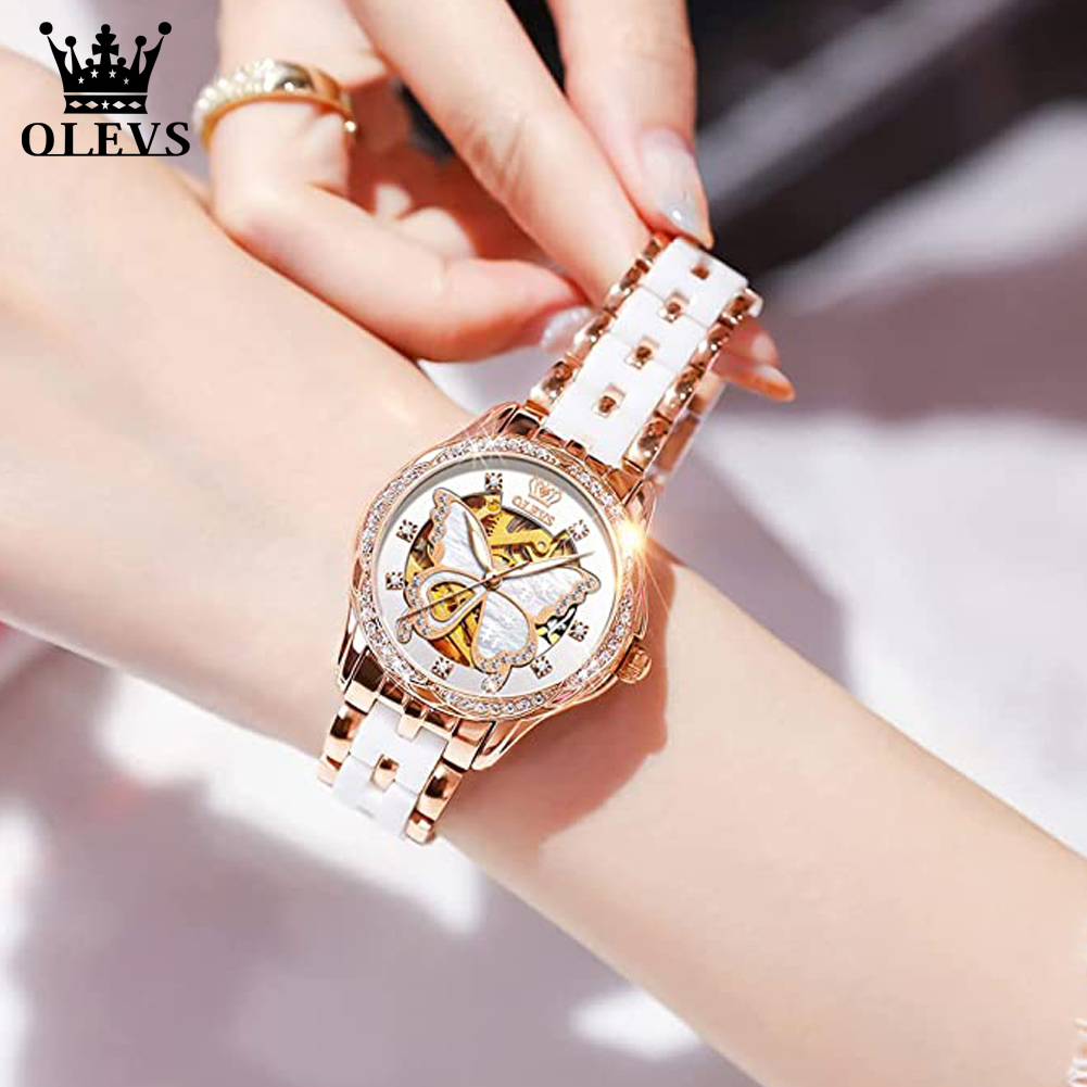 OLEVS Jam Tangan Wanita Otomat - Luxury Ceramic Watch ulasan dan harga
